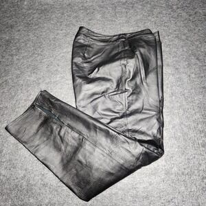 Metrostyle Womens Vintage Leather Riding Motorcycle Biker Chick Pants 14